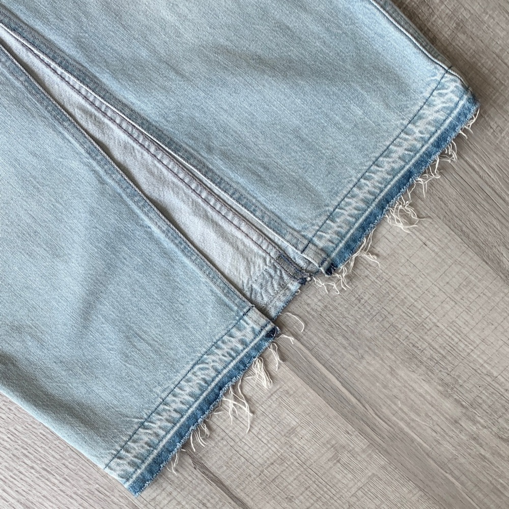 7 For All Mankind Light Blue Button-Front Denim Skirt, Size 27. - Picture 7 of 12